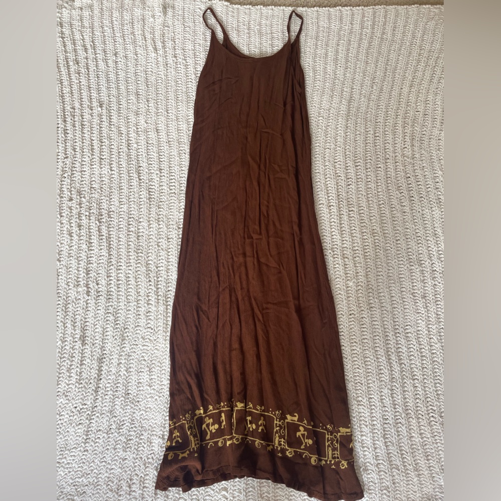 Brown Hawaiian dress